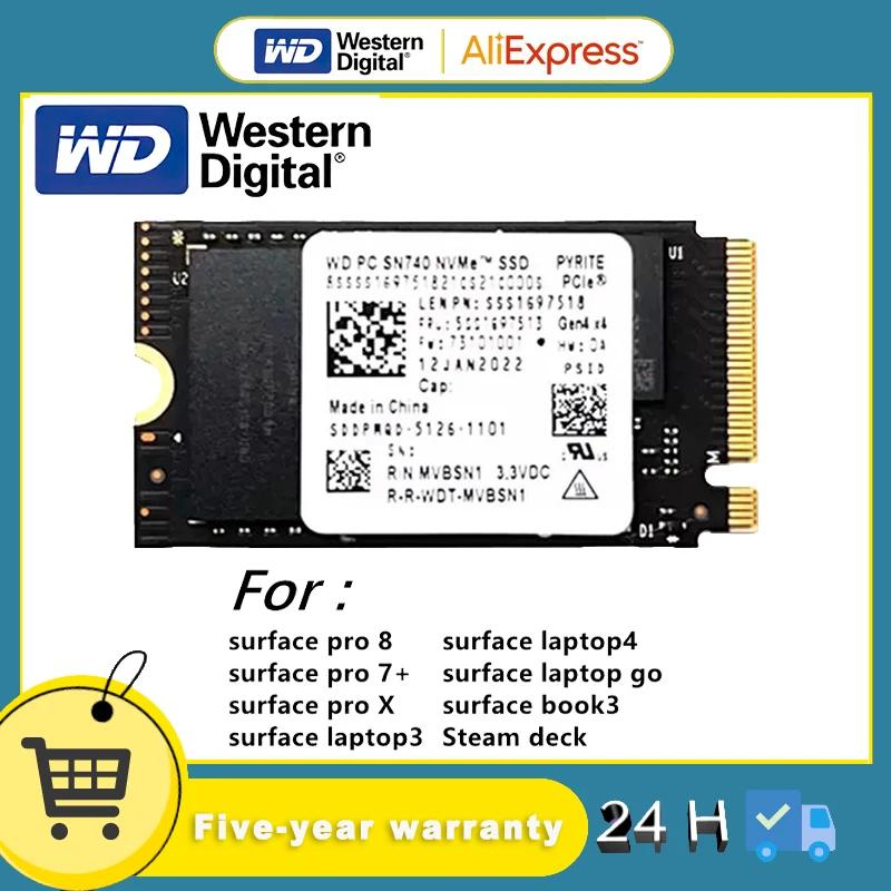   SSD ָ Ʈ ̺, WD SN740 M.2 NVMe 2242, 1TB, 2TB, 512GB, 256GB, PCIe4.0 x 4, ũμƮ ǽ  X Ʈ 3